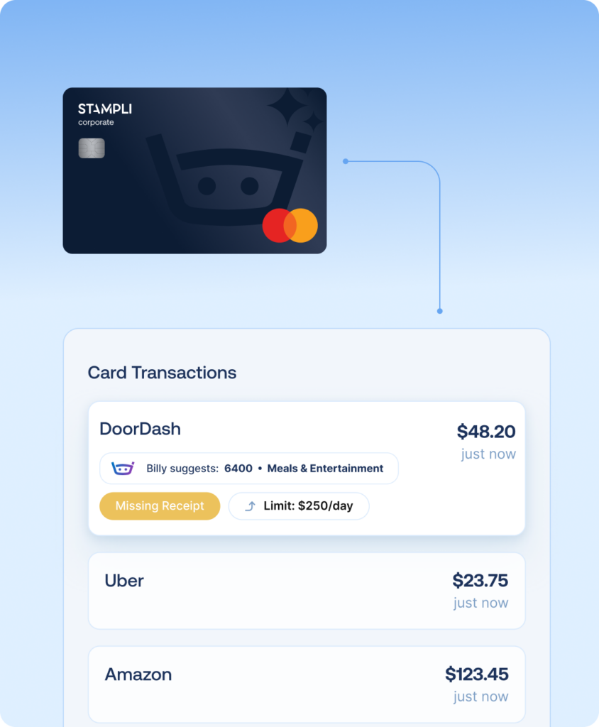 Card spend in Stampli