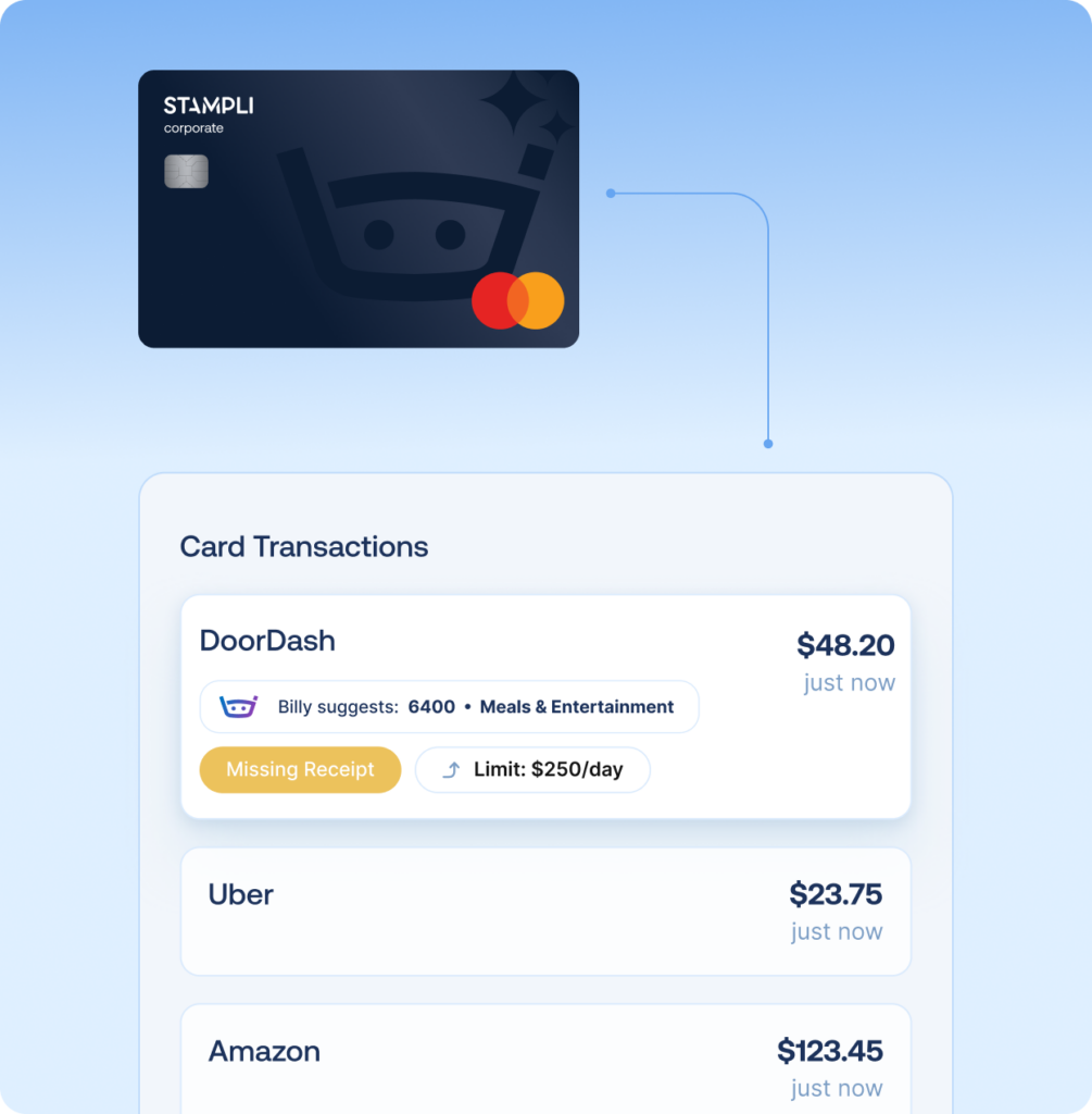 Card spend in Stampli