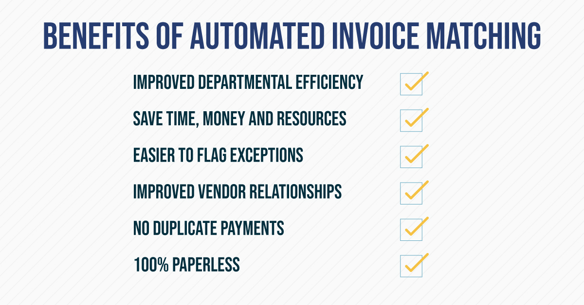 What are the Benefits of Automated Invoice Matching?