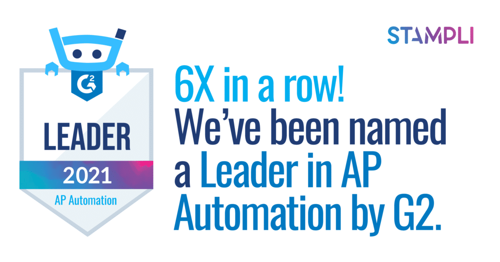 Stampli, G2 Leader in AP Automation for 6th Consecutive Quarter_1200X630-FB_6X