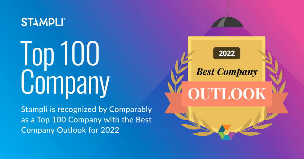 Stampli Wins Comparably Award for Best Company Outlook in 2022 - Top 100