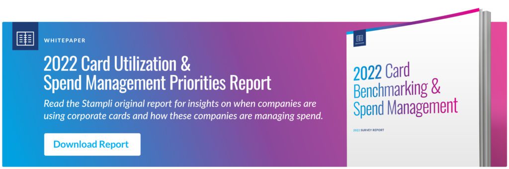 2022 Card Benchmarking & Spend Management Survey Report Whitepaper - Stampli - website banner