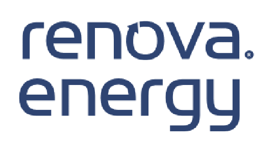 Renova Energy stacked blue logo png