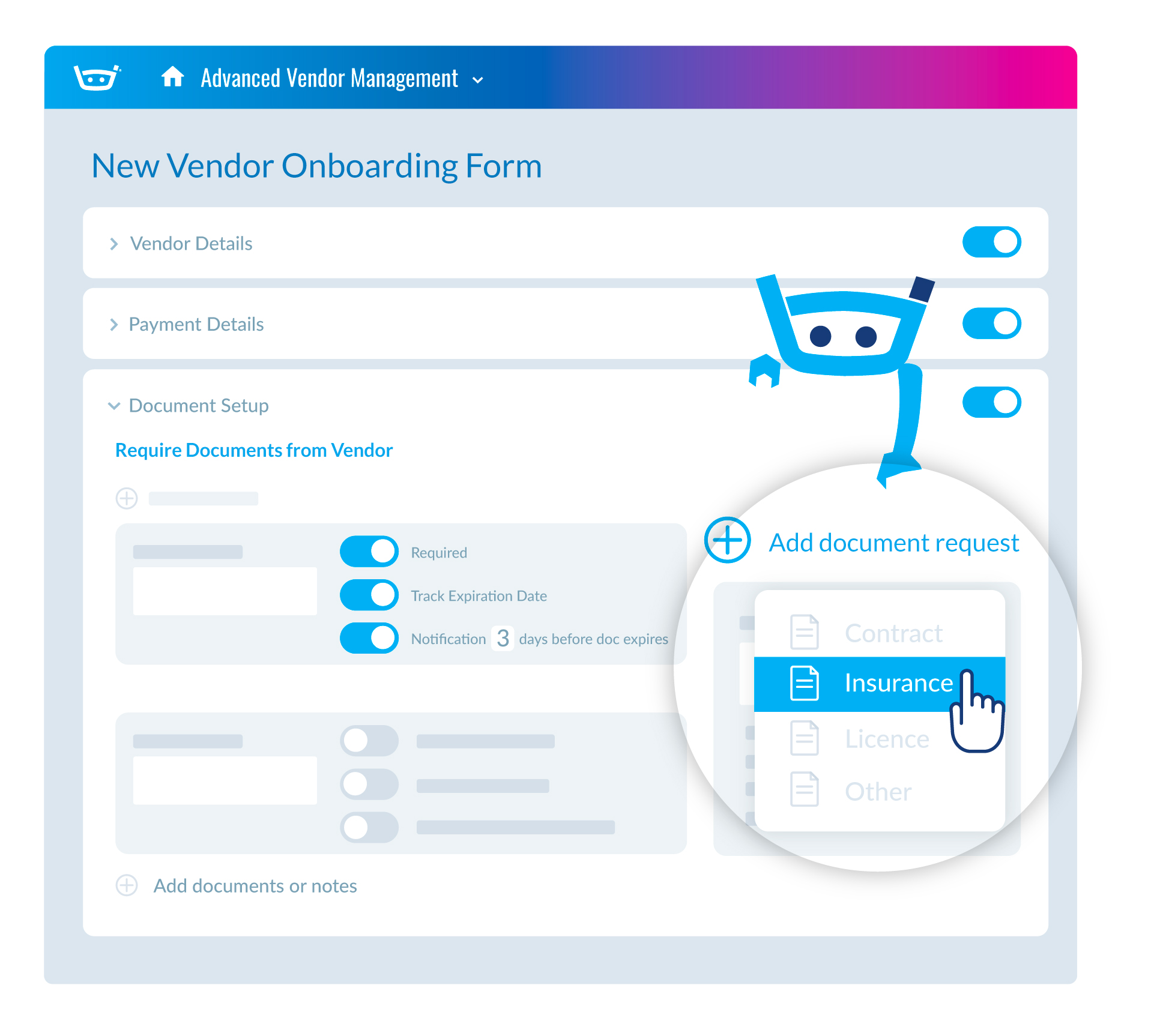 Vendor onboarding form Stampli