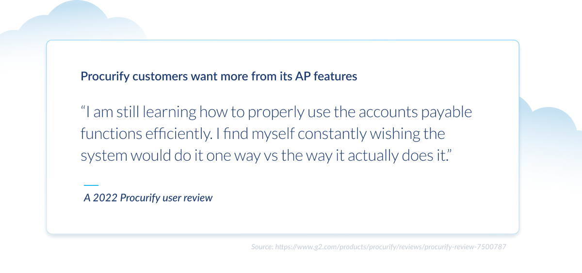 testimony from Procurify customer