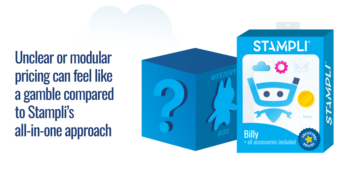 Unclear or modular pricing can feel like a gamble compared to Stampli's all-in-one approach.
