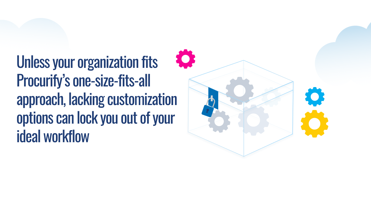 unless your organization fits Procurify;s one-size-fits-all approach, lacking customization options can lock you out of your ideal workflow