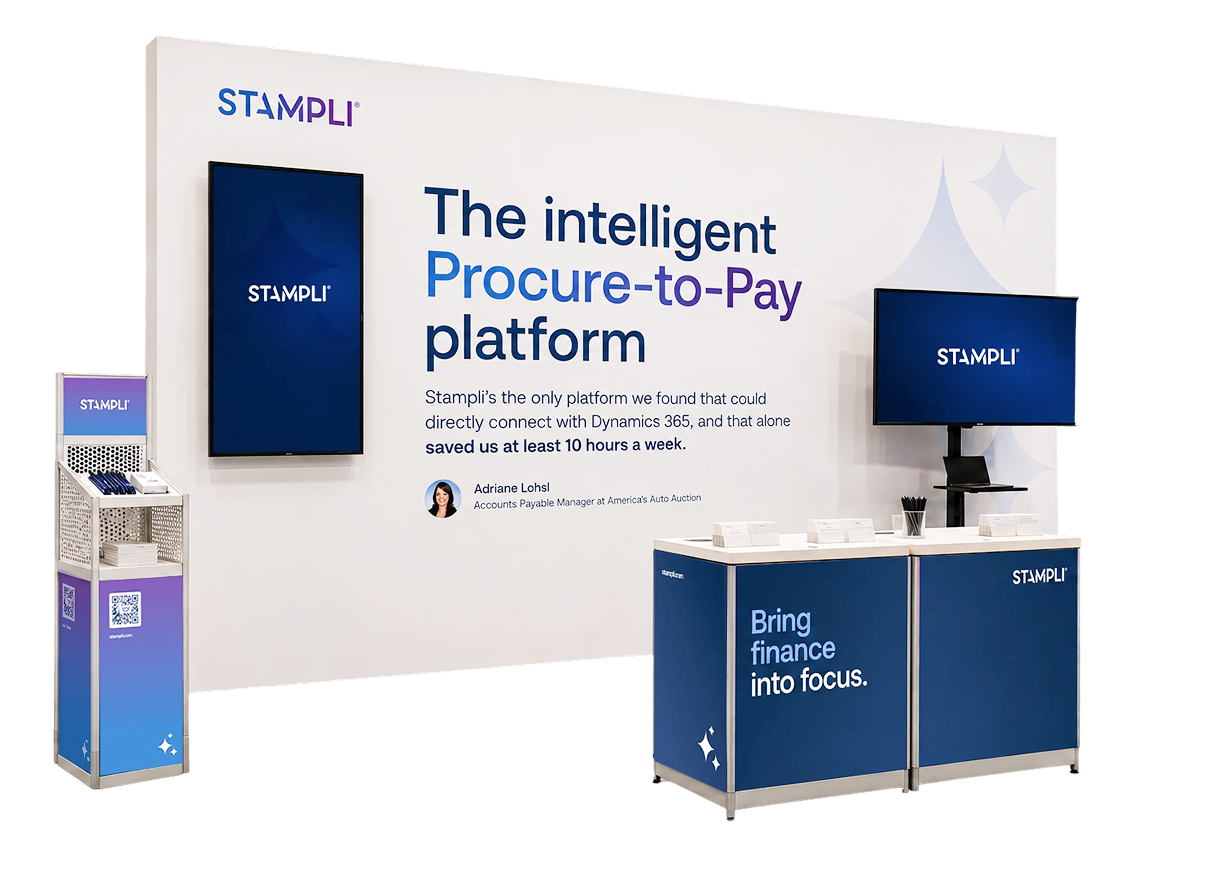 Stampli booth at Community Summit