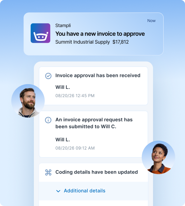 Invoice processing in Stampli