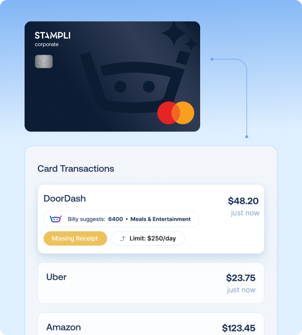 Card spend in Stampli